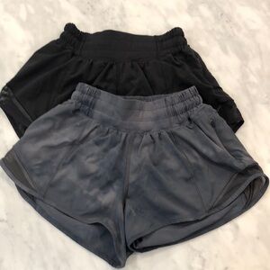 Lululemon Hotty Hot Shorts LR 2.5” Size 0 (lot of 2)
